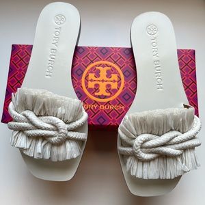 Tory Burch Knotted Rope Flat white 7